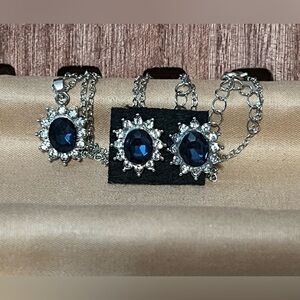 Vintage Style Gemstone Jewelry Set, BN